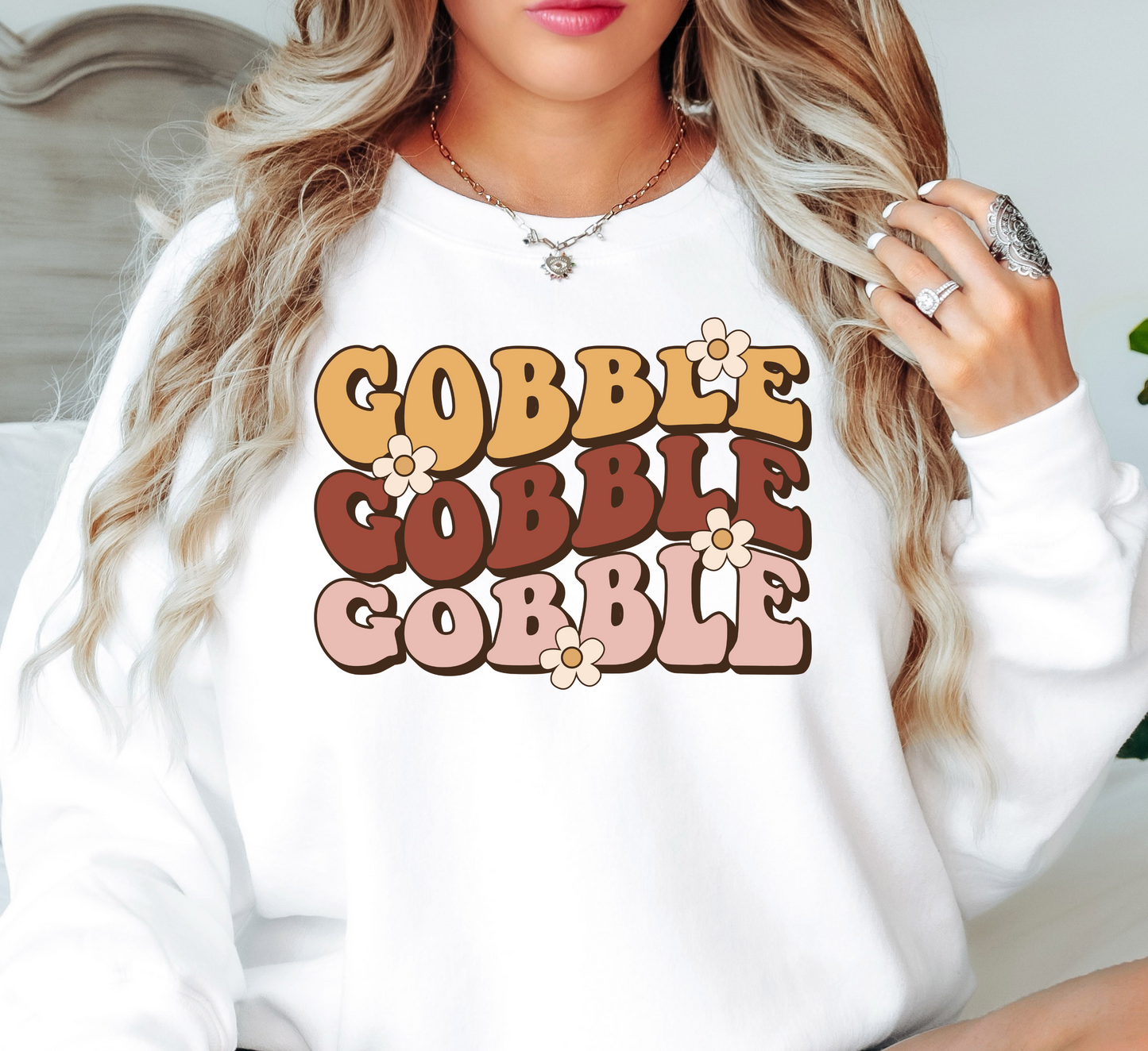 Gobble Gobble Sweatshirt | Harvest Joy Collection | Unique Gifts for Family Friends