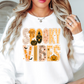 Spooky Vibes Preppy Sweatshirt | Boo-tiful Vibes Collection | Unique Gifts for Family Friends