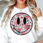 Floral Spring Smiley Face Sweatshirt | Spring Fling Collection | Unique Gifts for Family Friends