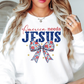 America Needs Jesus Sweatshirt | Stars and Stripes Collection | Unique Gifts for Family and Friends