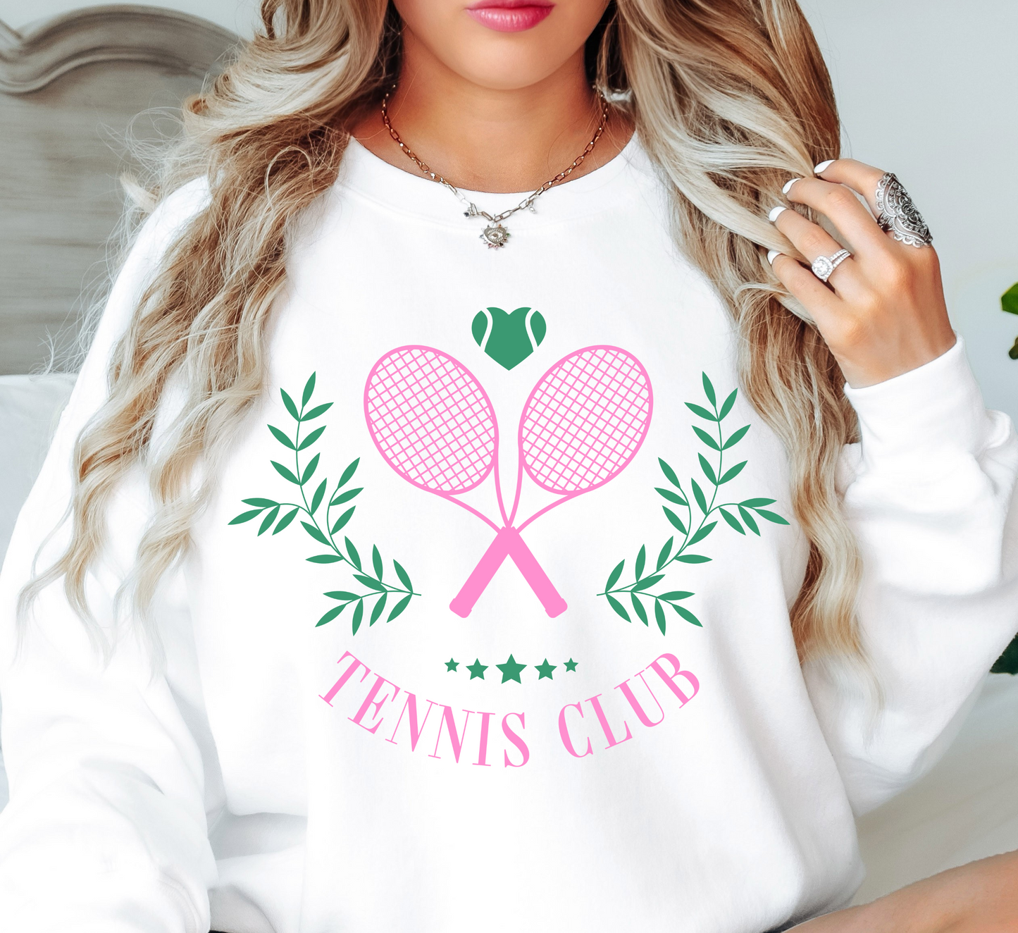 Tennis Club Sweatshirt | Groovy Vibes Collection | Unique Gifts for Family and Friends