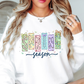 Preppy Spring Season Sweatshirt | Spring Fling Collection | Unique Gifts for Family Friends