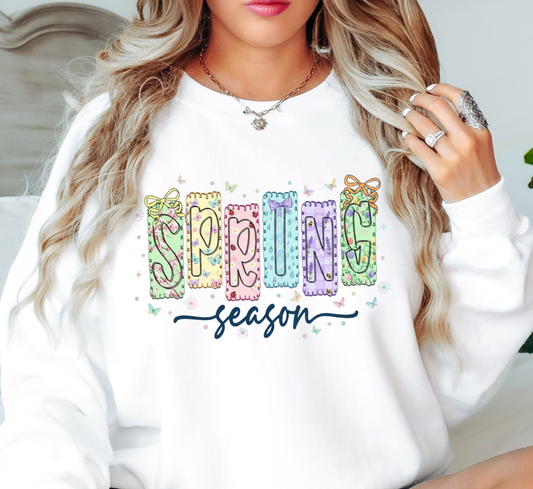 Preppy Spring Season Sweatshirt | Spring Fling Collection | Unique Gifts for Family Friends