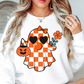 Cutie Checkered Ghost Sweatshirt | Boo-tiful Vibes Collection | Unique Gifts for Family Friends