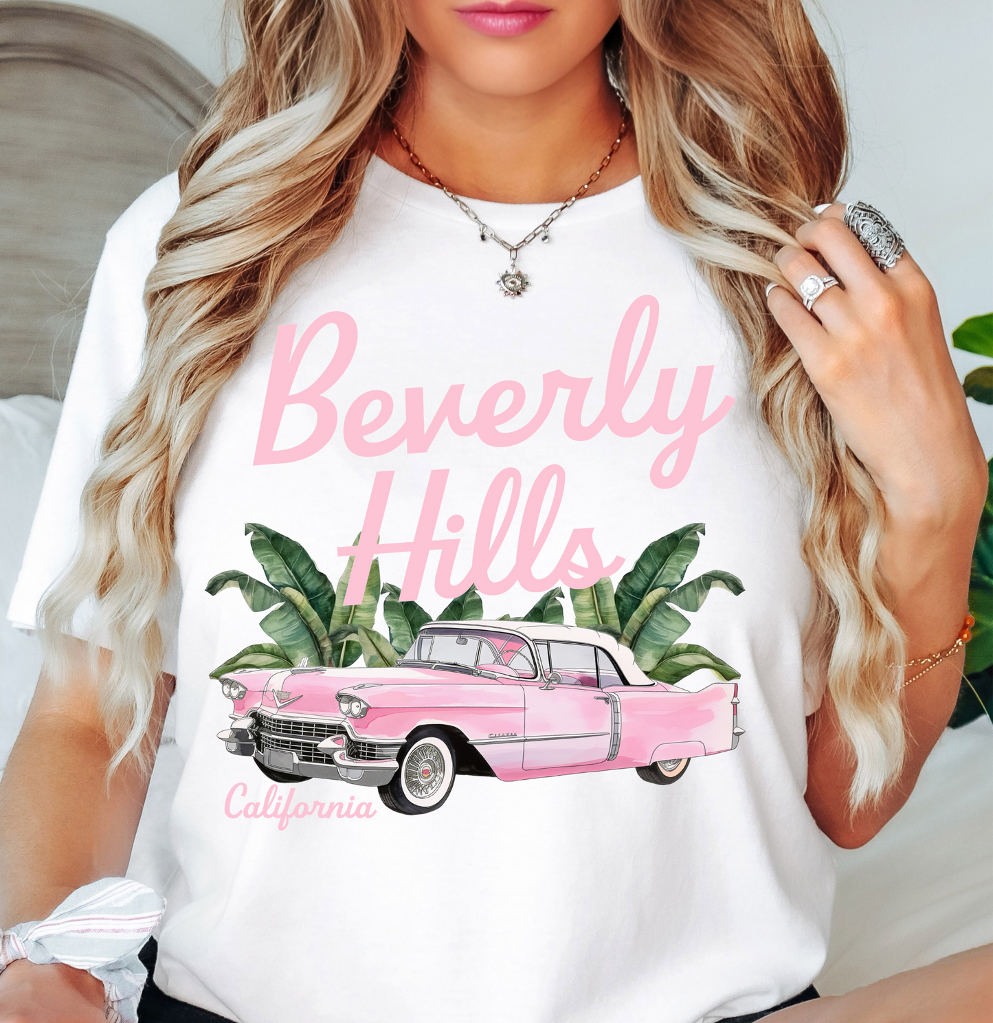 Beverly Hills Tee | Groovy Vibes Collection | Unisex Pre-Shrunk T-Shirt