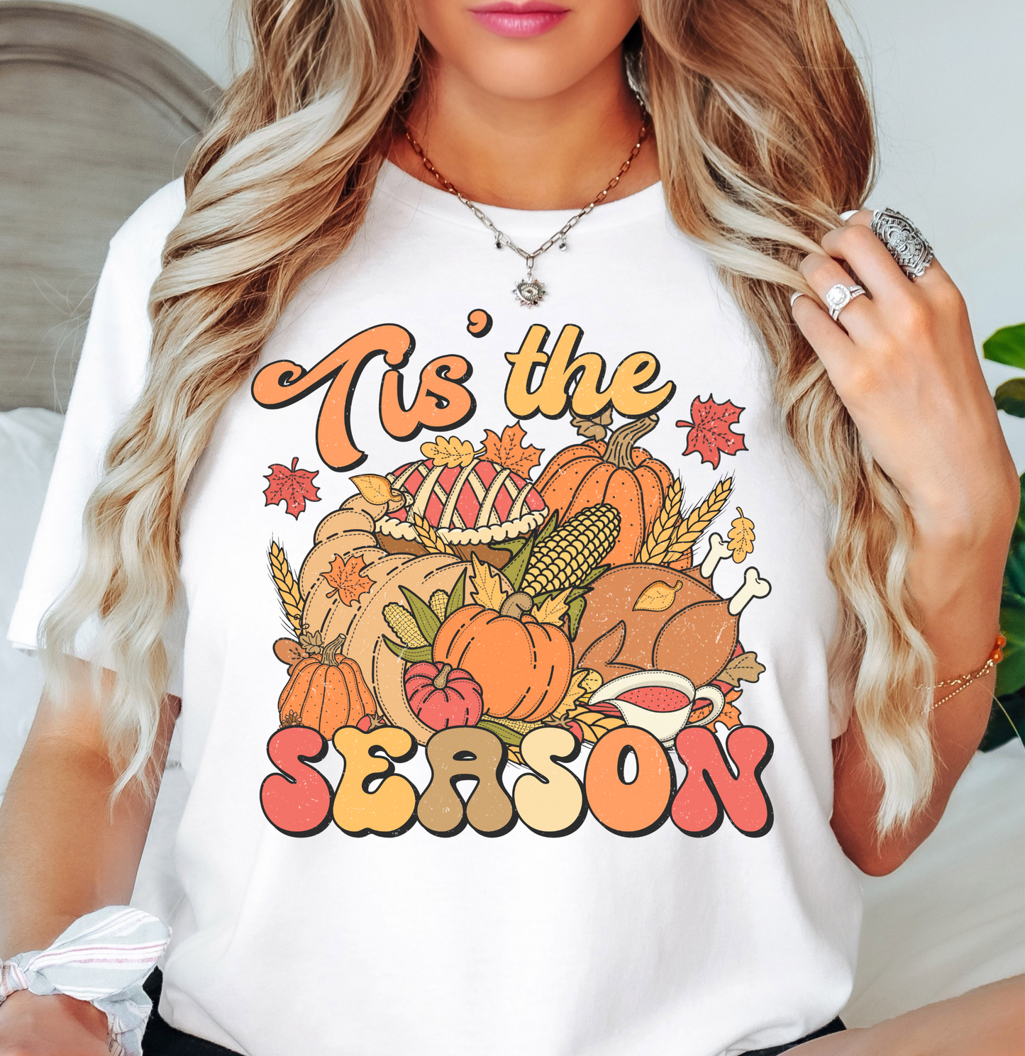 Tis' The Season Thanksgiving Tee | Harvest Joy Collection | Unisex Pre-Shrunk T-Shirt