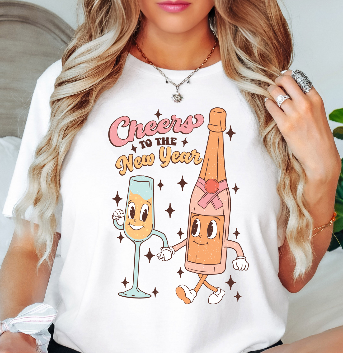 Cheers To The New Year Tee | New Year Magic Collection | Unisex Pre-Shrunk T-Shirt