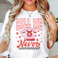 Distressed Call Me Never Tee | XoXo Love Collection | Unisex Pre-Shrunk T-Shirt