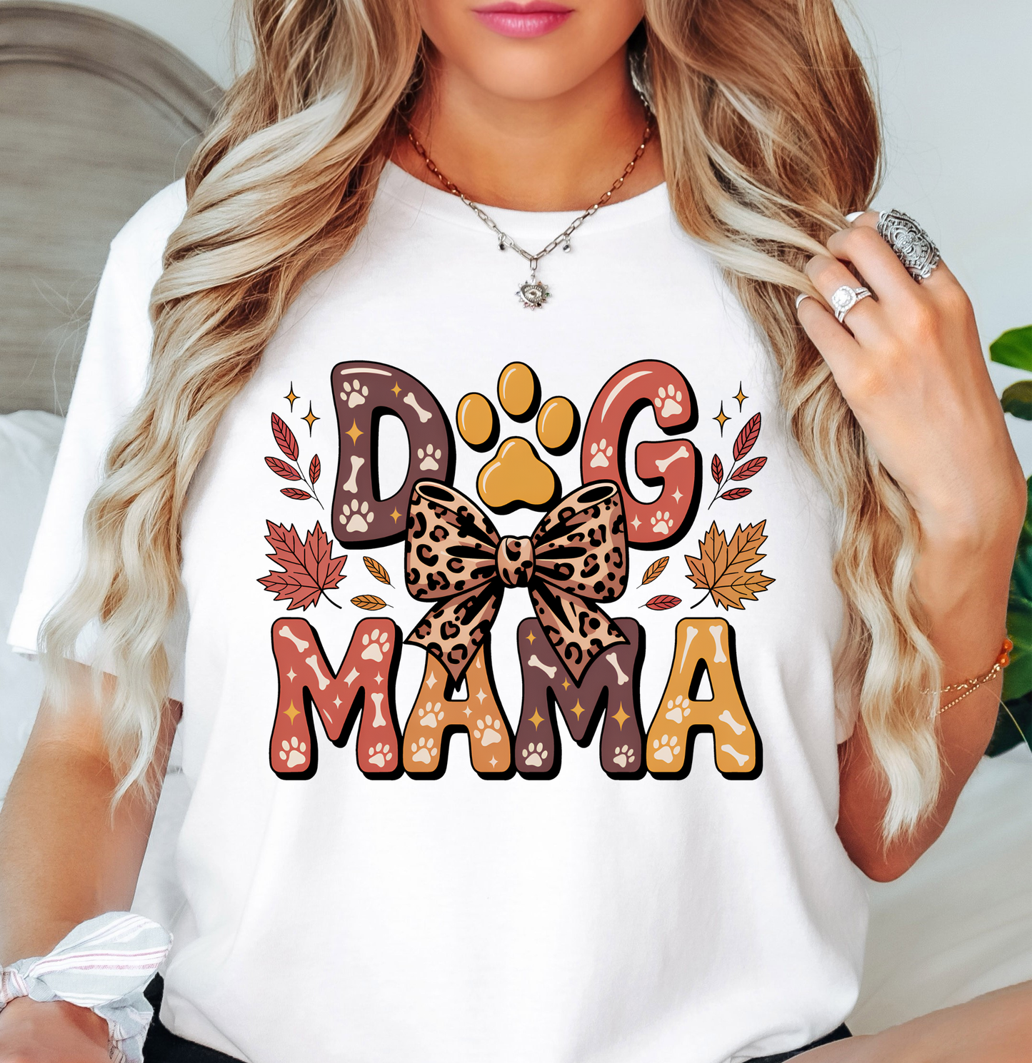 Fall Dog Mama Tee | Pawsitive Vibes Collection | Unisex Pre-Shrunk T-Shirt