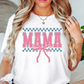 Checkered Mama Bow Tee | Mama Mode Activated Collection | Unisex Pre-Shrunk T-Shirt