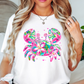 Floral Tropical Crab Tee | Beach Breeze Collection | Unisex Pre-Shrunk T-Shirt
