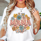 Retro Groovy Floral Mama Tee | Mama Mode Activated Collection | Unisex Pre-Shrunk T-Shirt