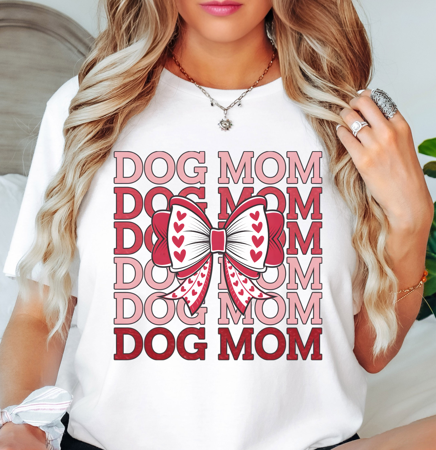 Dog Mom Coquette Tee | Pawsitive Vibes Collection | Unisex Pre-Shrunk T-Shirt