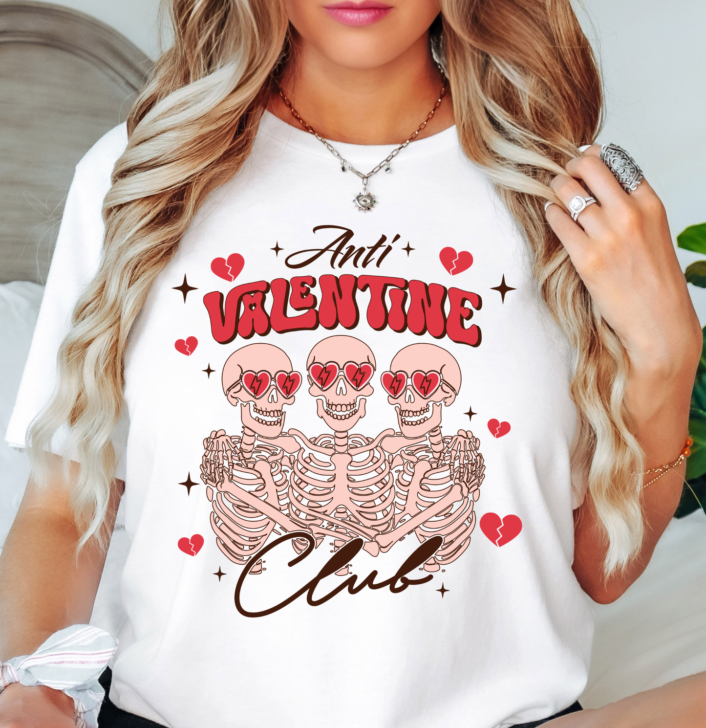 Anti Valentine Club Tee | XoXo Love Collection | Unisex Pre-Shrunk T-Shirt
