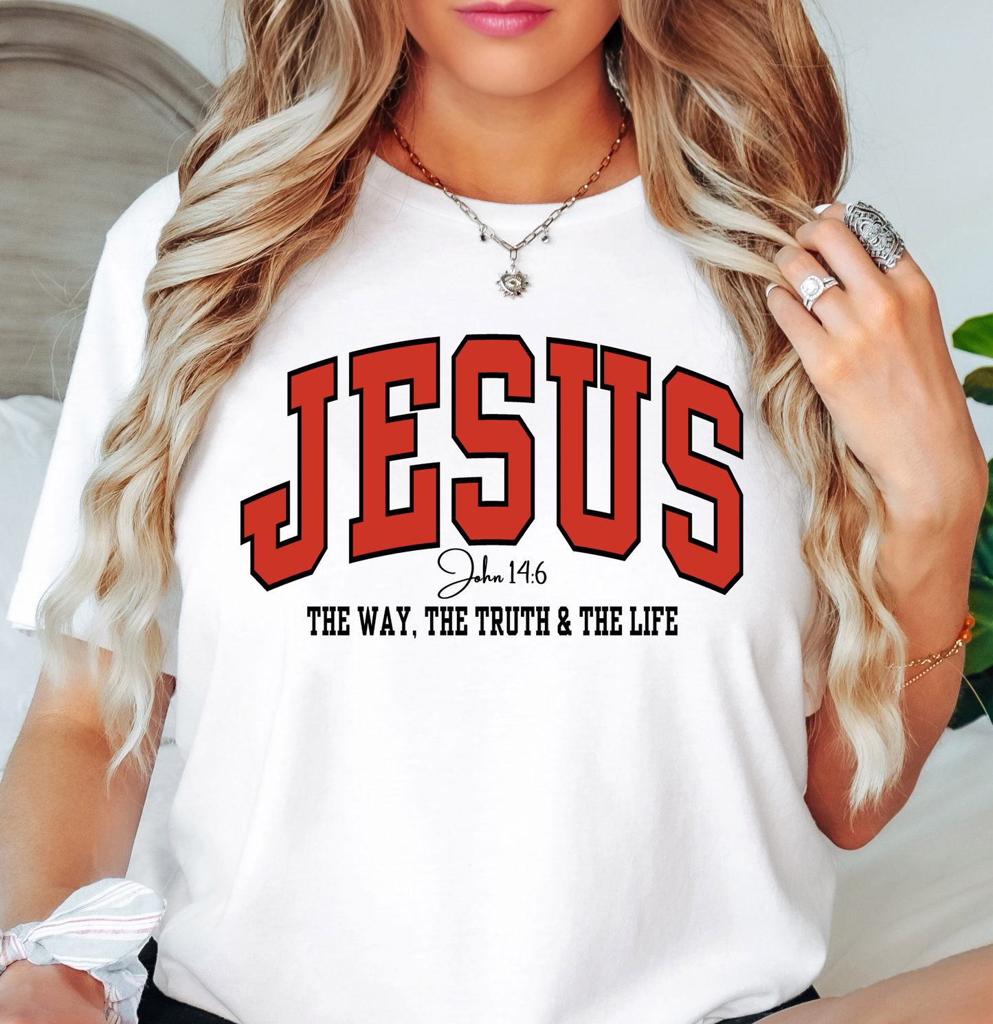 Jesus (John 14:6) Tee | Walk By Faith Collection | Unisex Pre-Shrunk T-Shirt