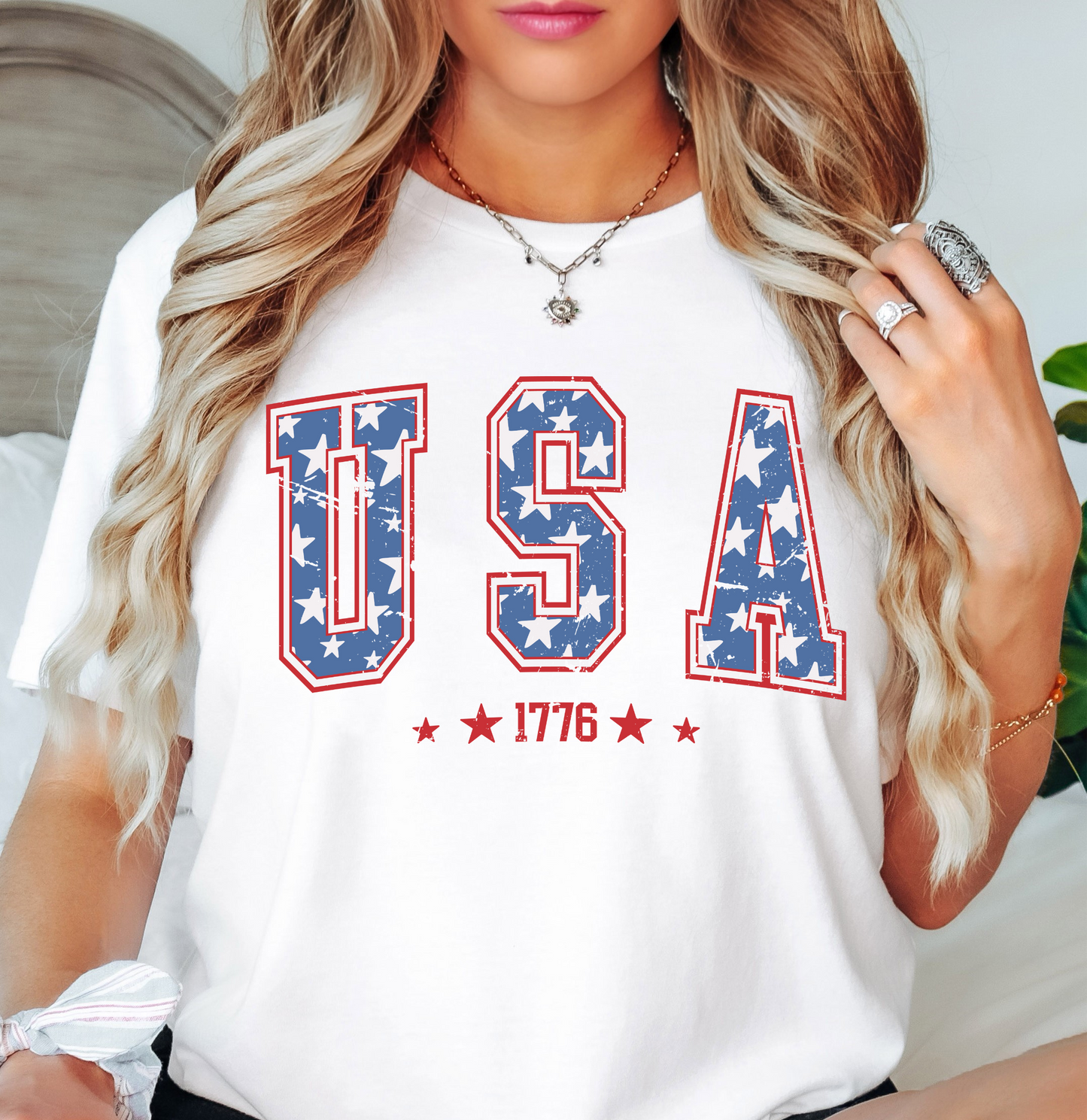 USA 1776 Tee | Stars and Stripes Collection | Unisex Pre-Shrunk T-Shirt