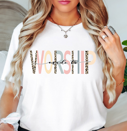 Made To Worship Tee | Walk By Faith Collection | Unisex Pre-Shrunk T-Shirt