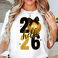Hello 2026 New Year Tee | New Year Magic Collection | Unisex Pre-Shrunk T-Shirt
