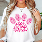 Pink Pet Paw Tee | Pawsitive Vibes Collection | Unisex Pre-Shrunk T-Shirt