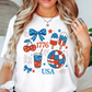 Preppy USA 1776 Tee | Stars and Stripes Collection | Unisex Pre-Shrunk T-Shirt
