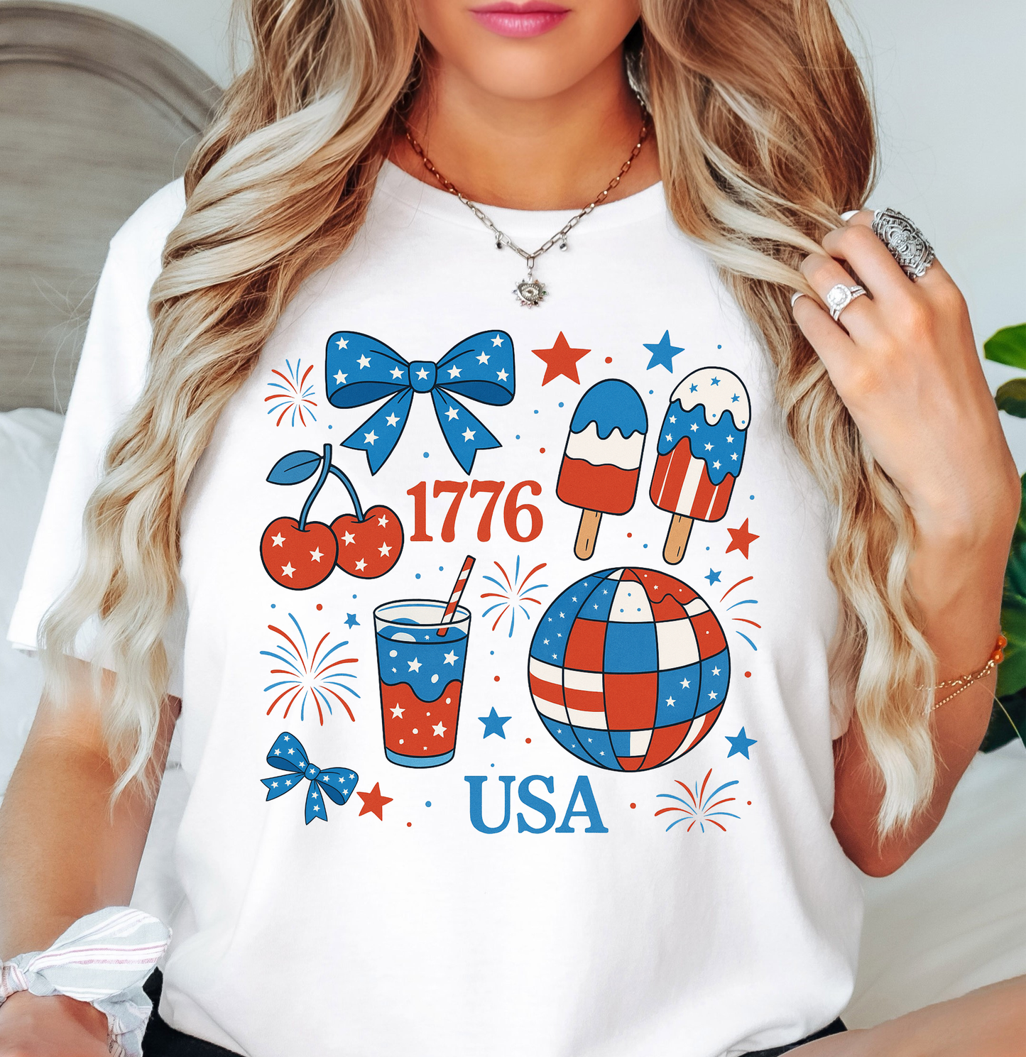 Preppy USA 1776 Tee | Stars and Stripes Collection | Unisex Pre-Shrunk T-Shirt