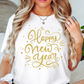 Happy New Year Gold Tee | New Year Magic Collection | Unisex Pre-Shrunk T-Shirt