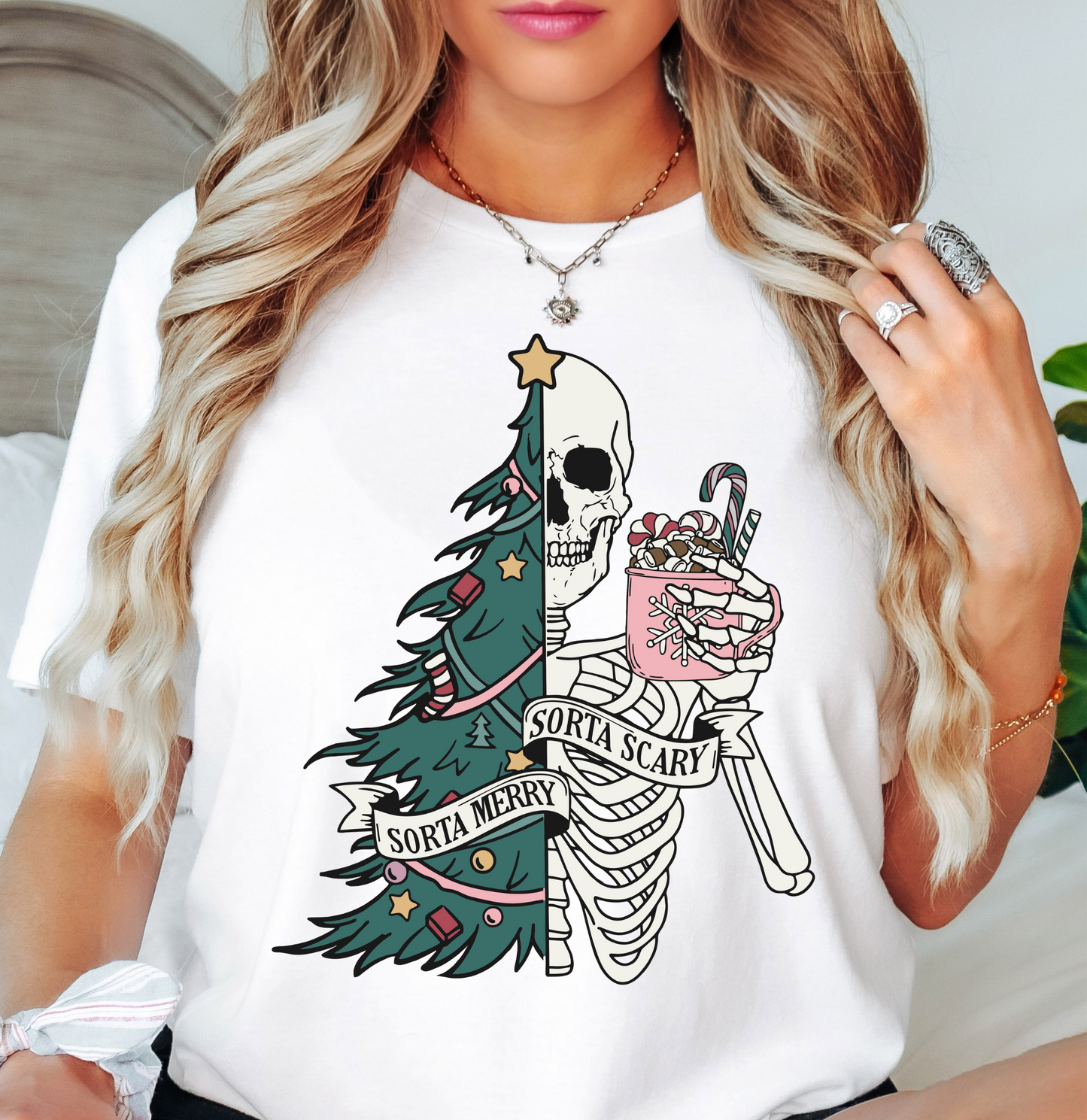 Sorta Merry Sorta Scary Tee | Tis The Season Collection | Unisex Pre-Shrunk T-Shirt