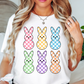 Checkered Pastel Bunnies Tee | Hoppin' Into Spring Collection | Unisex Pre-Shrunk T-Shirt