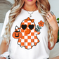 Cutie Checkered Ghost Tee | Boo-tiful Vibes Collection | Unisex Pre-Shrunk T-Shirt