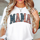 USA Floral Mama Tee | Mama Mode Activated Collection | Unisex Pre-Shrunk T-Shirt