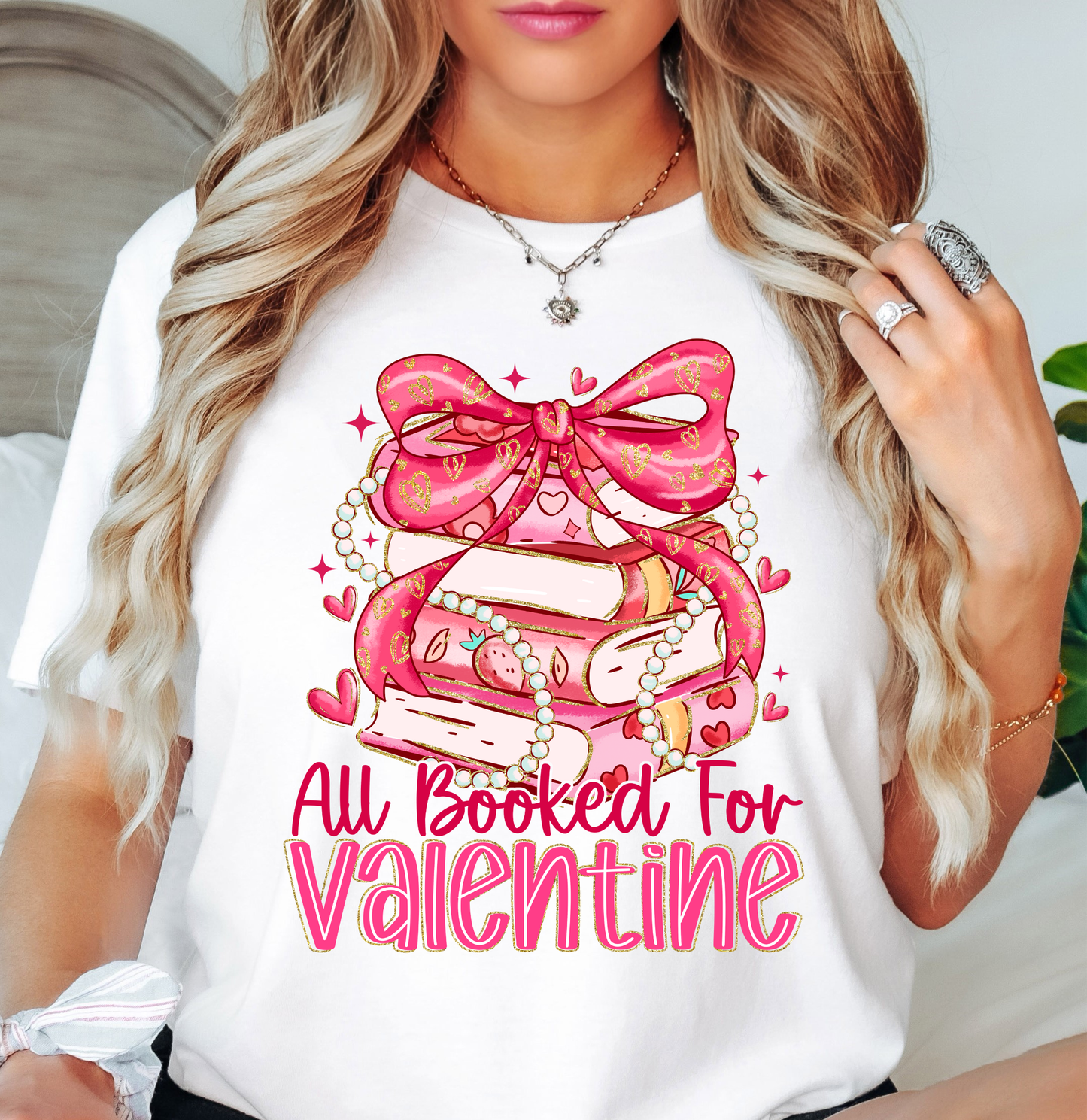 All Booked For Valentine Tee | XoXo Love Collection | Unisex Pre-Shrunk T-Shirt